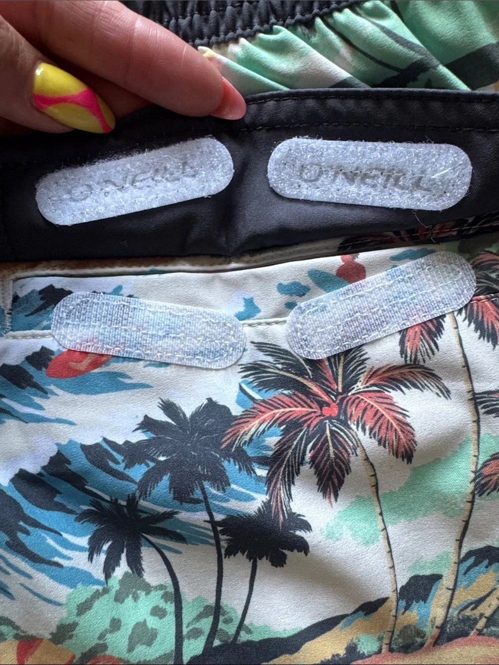 O'Neill HyperFreak Stretch Tropical Print Swim Trunks